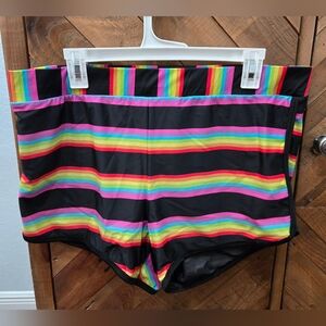 Torrid Rainbow Swim Shorts
